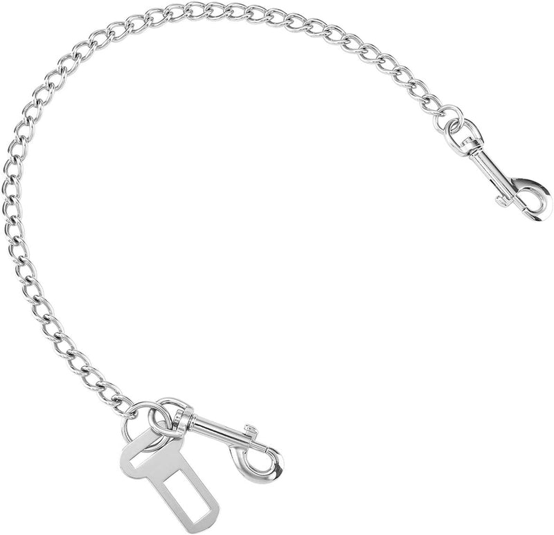 Stainless Steel No Chew Dog Car Seatbelt Pet Vehicle Safety Restraint - 25.5 inches