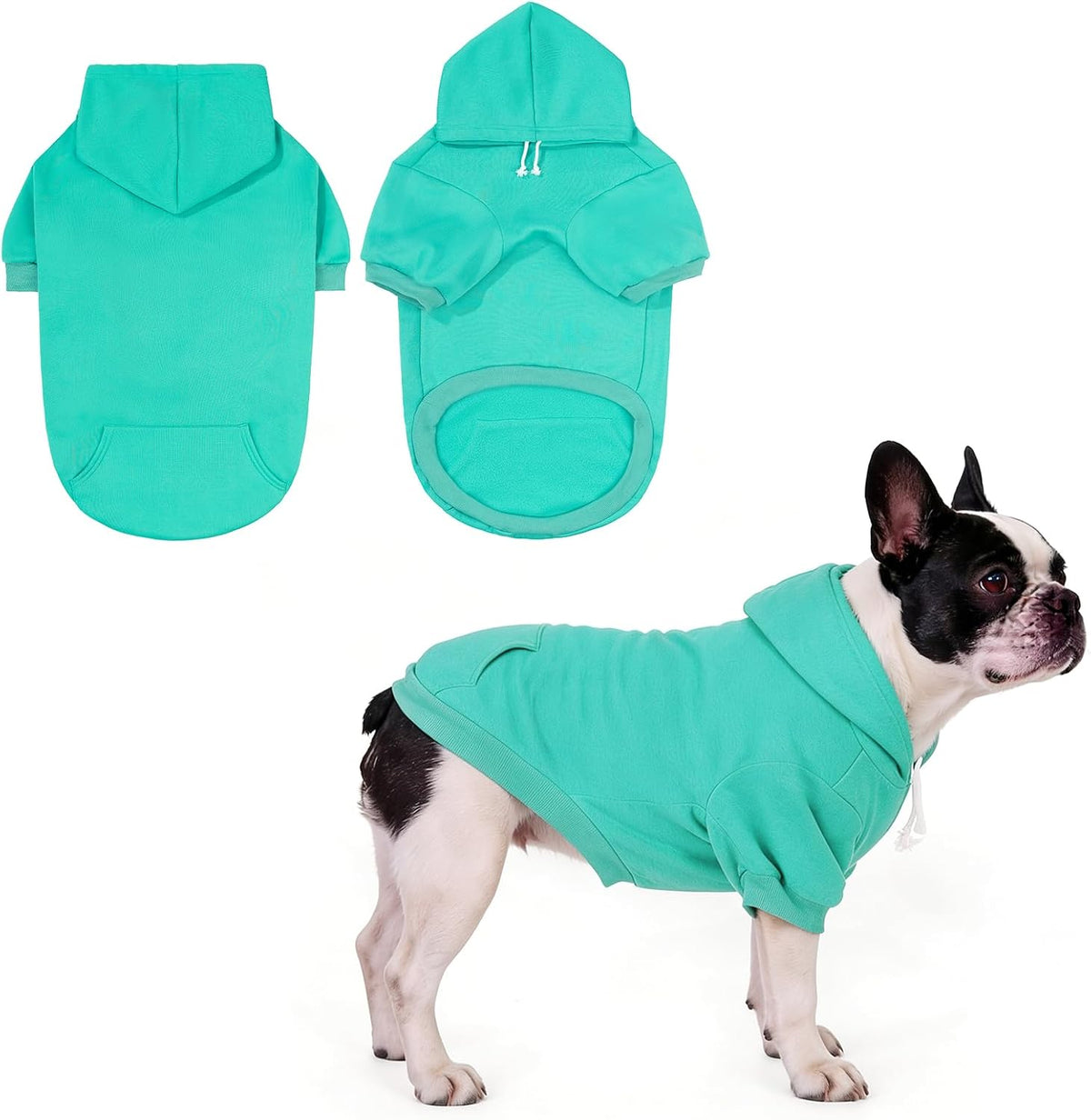 Dog Hoodie for Large Medium Small Dogs - Lake Blue / Small/Medium