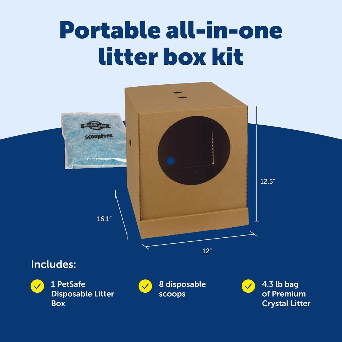 PetSafe Disposable Litter Box, Fresh Scent, Travel - image 3