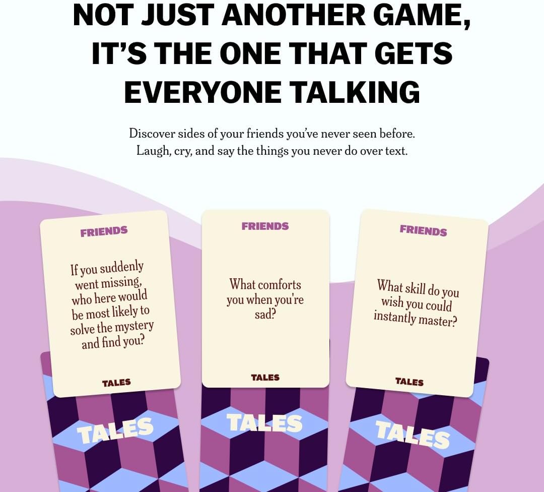 TALES 150 Conversation Cards, Create Meaningful Connections - Friends Edition - image 3