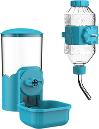 Automatic Pet Food Water Dispenser - Blue