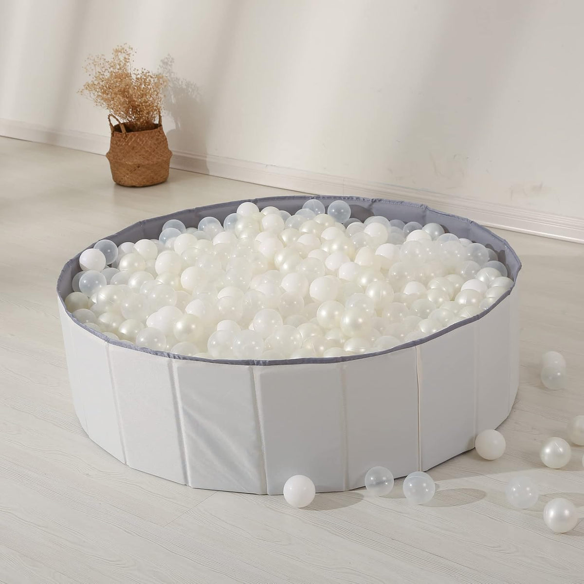 TRENDPLAY beige foldable ball pit play tent for kids, dogs and cats - view 14