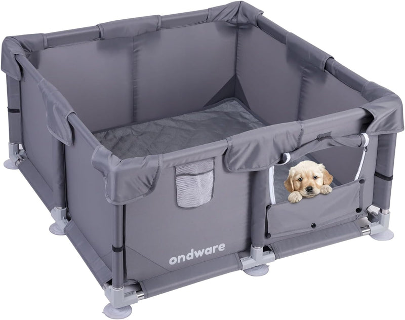 Whelping Box for Dogs and Puppies - 28×28×15in