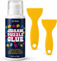 Clear Jigsaw Puzzle Glue with Applicators, Quick-Dry - 120ML
