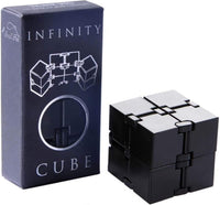 Infinity Cube Fidget Toys for Kids - Black / 1.5 x 1.5 Inches