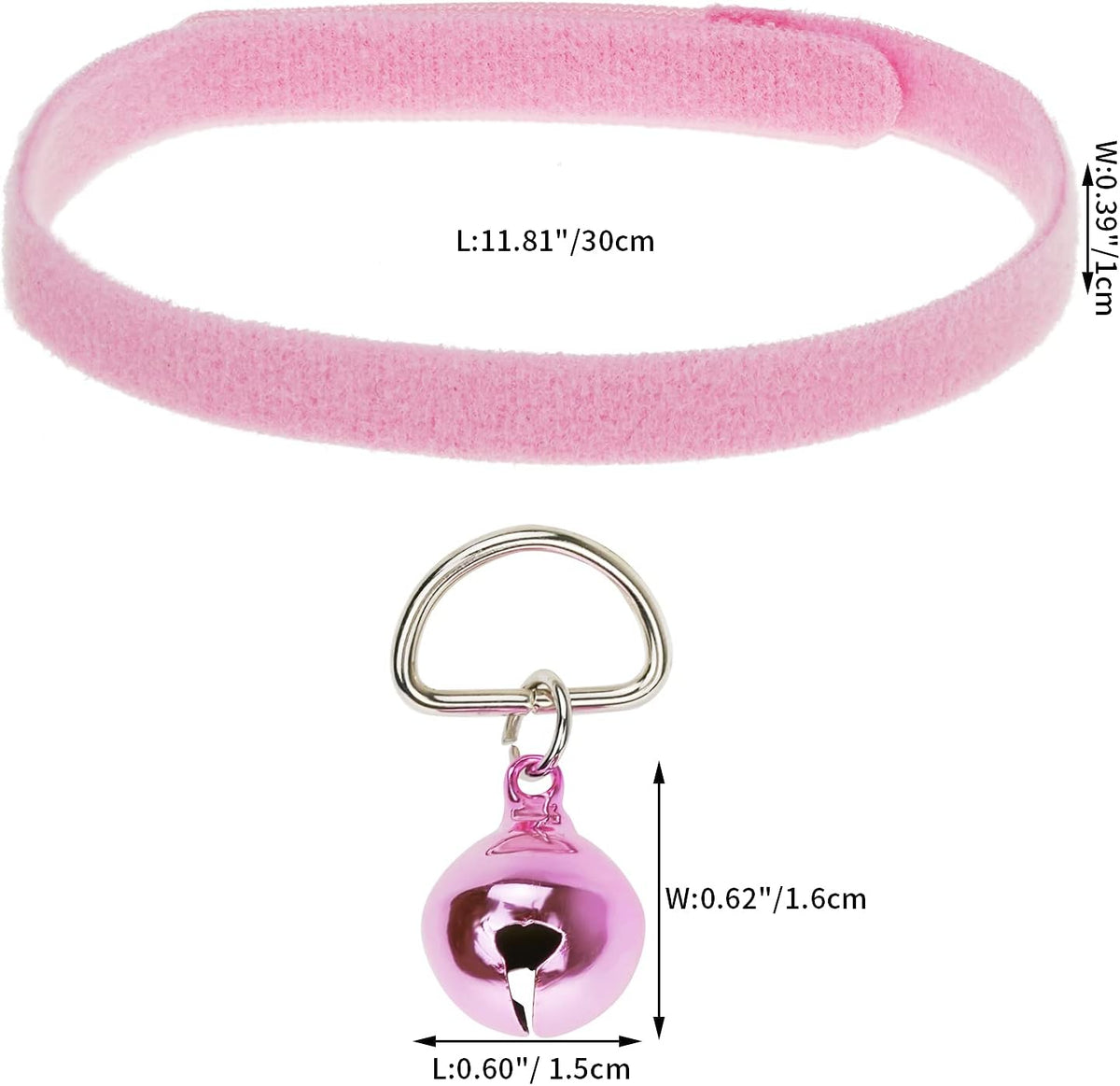 24Pcs Tiny Kitten Collar Puppy Whelping Collars with Bell for Newborn - image 3