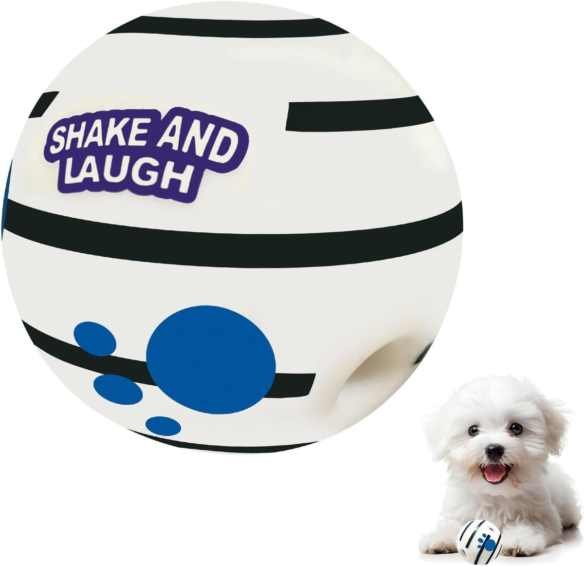 Dog Toys Ball, Interactive, M - Classic / Glow XS 2.75 in (7 cm)