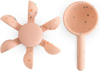 mushie Suction Spinner Ball Toy - Blush Confetti Water Wheel