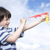 MEACAOFG 10 Pcs Slingshot Dinosaurs Finger Toys | Rubber Dinosaur Slingshot Toy Flicking Slingshot Dinosaur Finger Toys | Stretchy Flying Dinosaur | Sensory Fidget Toys | Novelty Gifts For Adults