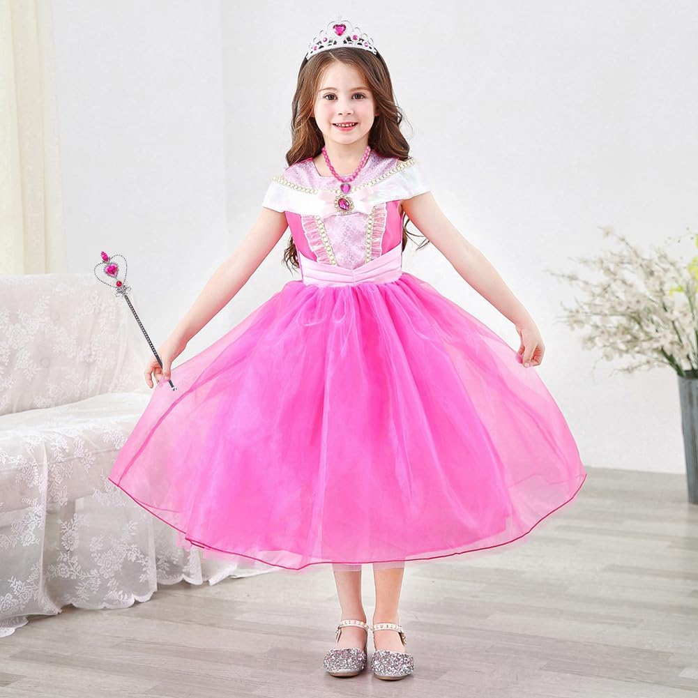 Princess Anna Costume Dress up Accessories for Girls Anna Cosplay - Rose Aurora - image 2