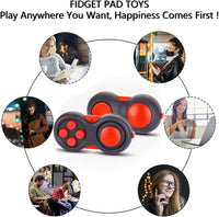 UOOEFUN fidget controller pad with joystick, buttons and gear roller, black and green - view 13