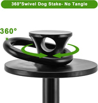 iklekione Dog Tie Out Stake, 360° Swivel -No Tangl - Only Round head Stake - image 3