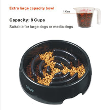 Extra-Large Durable ABS Large Slow Feeder Dog Bowls Stop Bloat Bowl - Round-L / Large - image 2