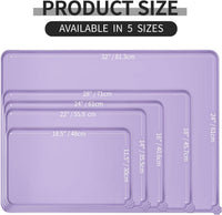 Reopet Silicone Pet Feeding Mat - Lilac Purple / 18.5" x 11.5" - image 2