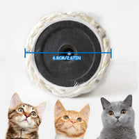 PowerKing Natural Sisal Replacement Scratching Post - 15.7''+15.7'' (2.67''Thick) / White - image 2