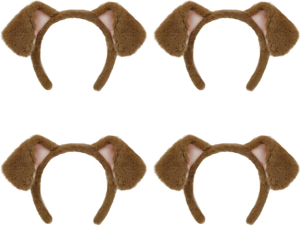 Beviliu Dog Ears Golden Movable - Brown Pink / 1 Count (Pack of 4)