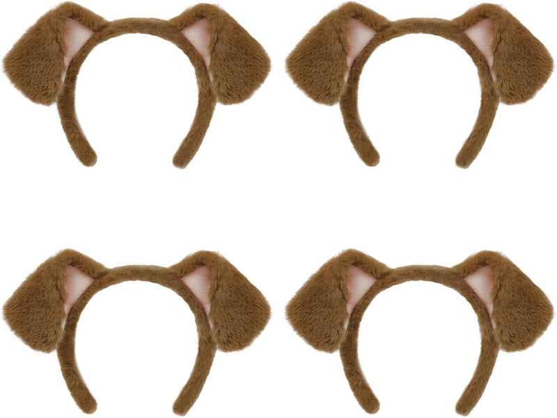 Beviliu Dog Ears Golden Movable - Brown Pink / 1 Count (Pack of 4)