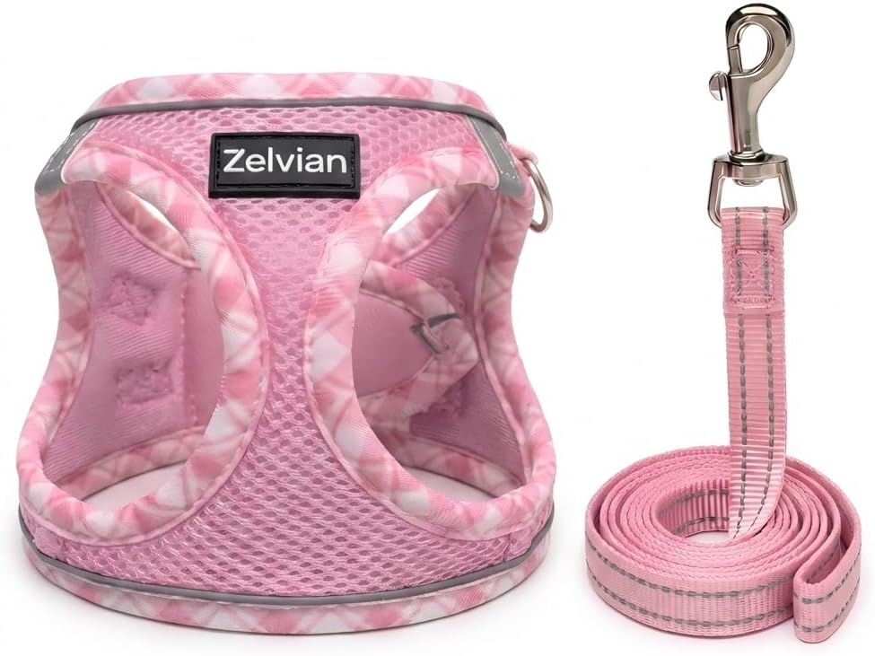 Escape Proof Cat Harness and Leash, Adjustable Vest - Pink / XXS - image 2