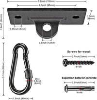 Dolibest Ceiling Mount Swing Hanger Heavy Duty Swing Set Hook - 2 Holes Ceiling Anchor - image 4