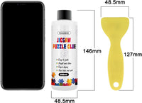YAKAMOZ Jigsaw Puzzle Glue Clear, Quick Drying with Scraper - 200ml (Pack of 2) - image 2