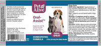 PetAlive Oral-Assist - Natural Homeopathic Formula Supports Oral and Dental Health in Dogs and Cats - Supports Healthy Teeth and Gums in Pets - 59 mL