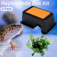Leopard Gecko Humid Hide Reptiles Humidity Box – Essentials for Reptiles And Amphibians - Humidifying box-1Pack - image 2