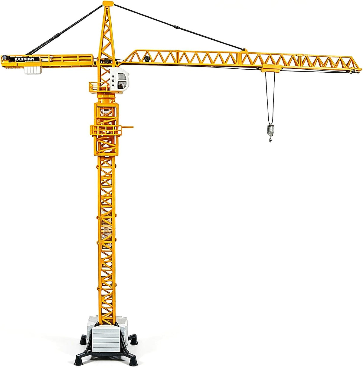 Tipmant 1:87 scale yellow die-cast alloy excavator toy truck with rotating arm - view 2