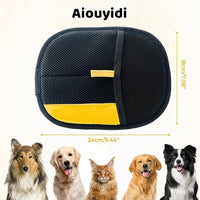 Pet Hair Removal Gloves, pet Hair Remover, Reusable Double-Sided electrostatic pet Hair Removal Gloves, pet Grooming Gloves.Suitable for Sofas, Furniture, Carpets, car Seats