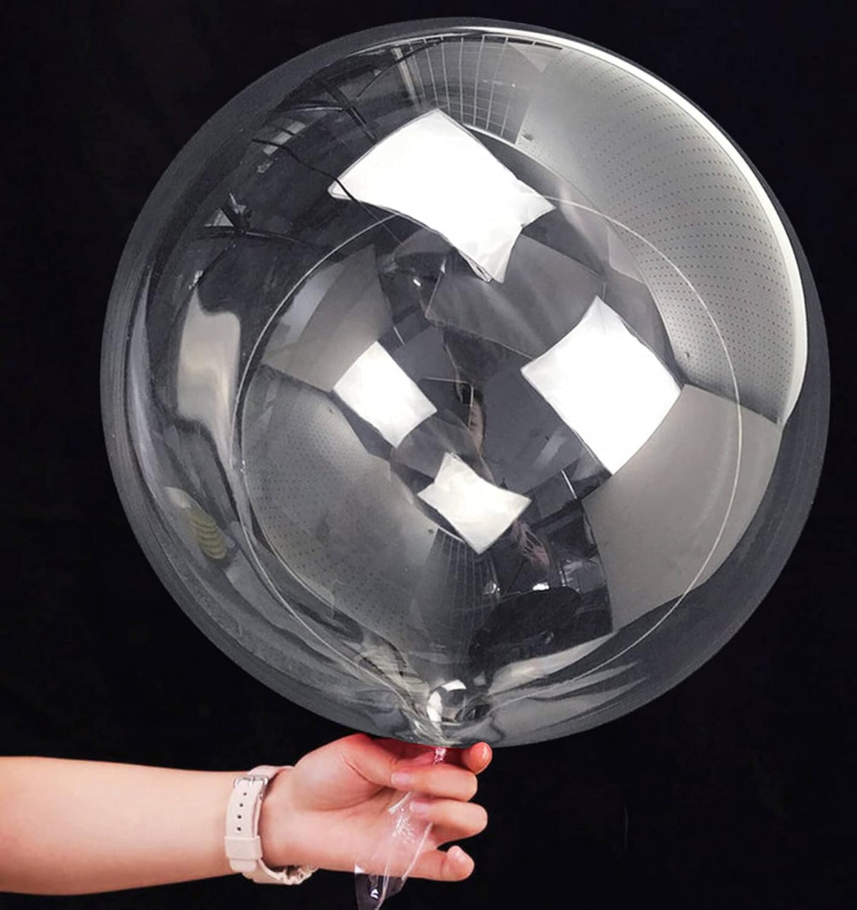 20 Inch Bobo Balloons, Large Bubble Balloons - 20 Inches/30 Pack / Transparent