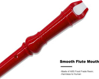 Felt Recorder Case for Soprano, Gray, for Kids – Fun for Kids & Family - Red - image 3