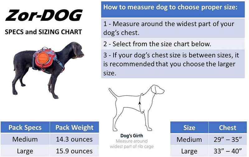 Saddlebag Back Pack & Harness Combo for Dogs 30-100+ lbs. Perfect - Large / Blue
