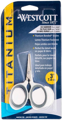 Westcott 8 inch titanium bonded non-stick scissors with purple handle - view 2
