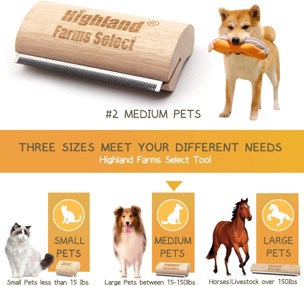 Professional Deshedding Grooming Tool for Dogs & Cats - L - image 2