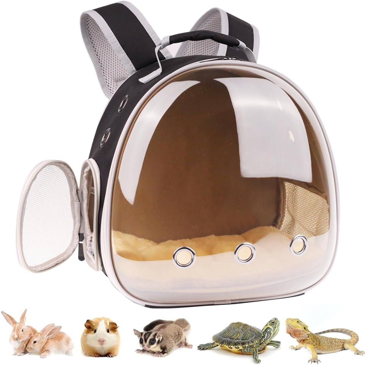 Portable Small Animal Backpack Travel Breathable Pet Carrier Bag - Polarized / Backpack
