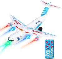 ele ELEOPTION Airplane Toy Infrared Remote Control Plane Toys - Transport White