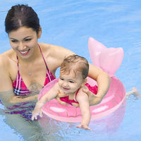 UMBWORLD baby swim float with seat and handle in pink unicorn style - view 15