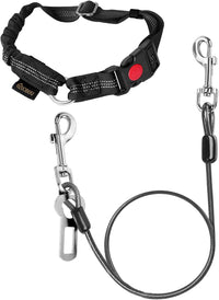 Chew Proof Dog Car Seat Belt - Black(Detachable) / 1 Pack