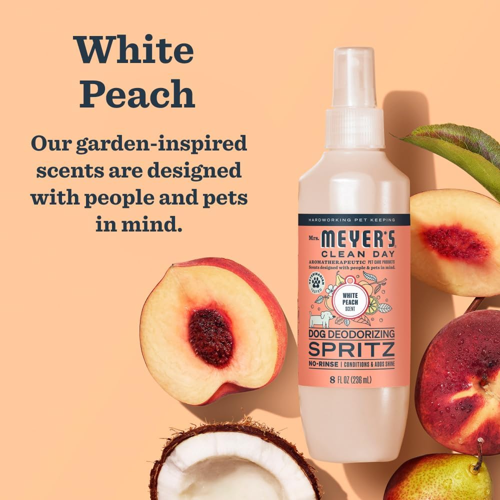 MRS. MEYER'S Clean Day Dog Deodorizing Spray, White Peach Scent - Sweet Chamomile / 8oz (Pack of 3) - image 3