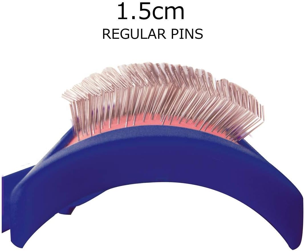 Show Tech Tuffer Than Tangles Slicker Brush for Dog Grooming with Long - Large Size Regular Pins - image 3