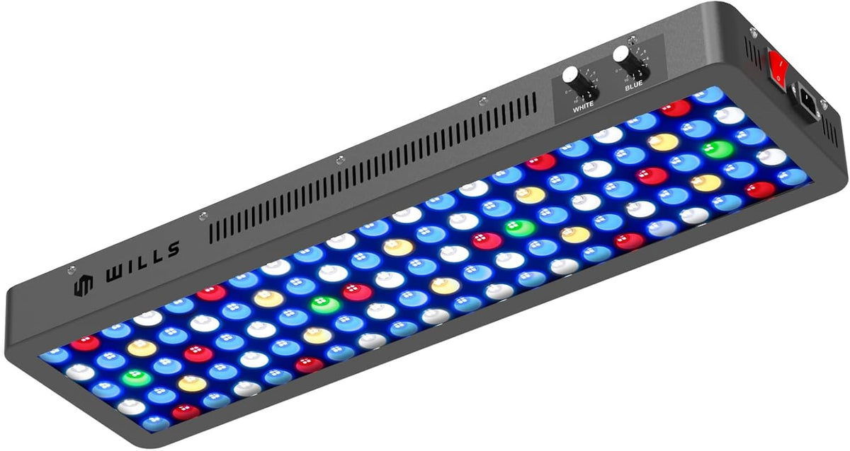 Wills Aquarium Light, 100W Full Spectrum LED Reef Lights - XL