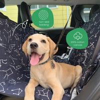 Molly Mutt Deep Blue Dog Car Seat Cover, GOTS-Certified Cotton - Rocketman - image 4