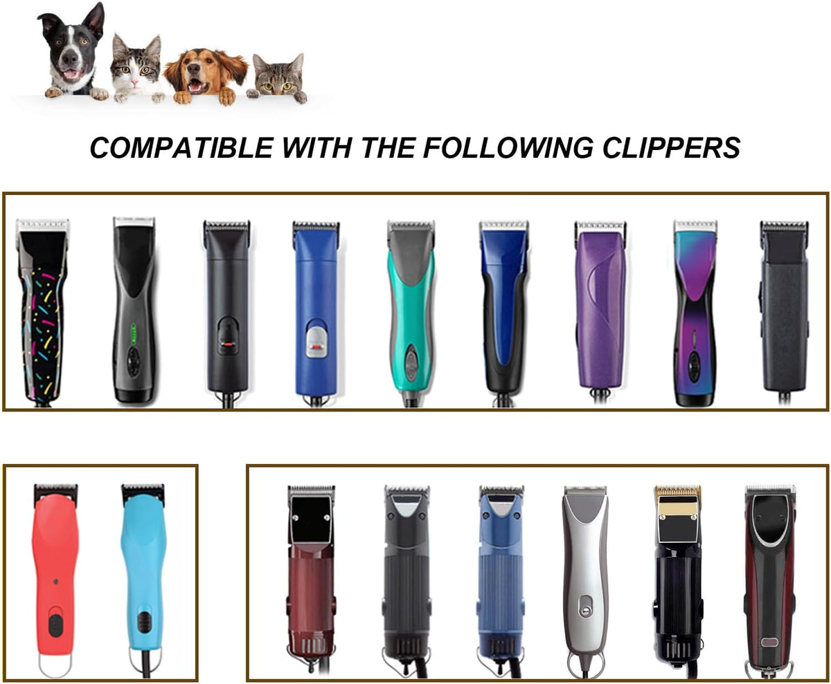 10# Grooming Ceramic Pet Clipper Blades Compatible with Andis & Oster - Silver / 13 Pack - image 2
