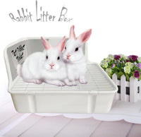 kathson Guinea Pig Litter Box, Bunny Potty Training - Plastic-White - image 2