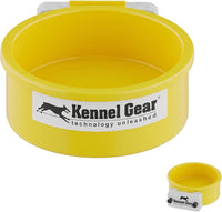 Dog Crate Water Bowl No Spill - Yellow