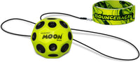 Waboba Bounceback Returning Black and Blue Moon Ball Hyper Bouncy - Yellow