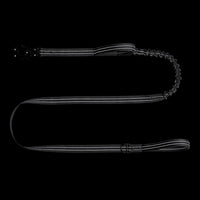 ICEFANG Tactical Dog Leash,K9 Training Walking Bungee Lead with 2 Control Handle,Heavy Duty Quick Release Metal Clasp,for Medium Large Breed (Reflective Grey, 6 FT)