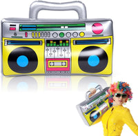 AOMIG inflatable boombox prop with printed buttons, tape deck and speakers