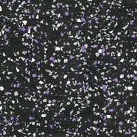American Floor Mats - Extreme Rubber Gym Tiles - 1 Inch Thick Colorful - Superior Shock and Sound Absorbing - 35% Purple/Grey/White 100 Pack (Covers 400 Sq Ft)