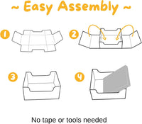 Hide & Scratch Cardboard Cat Scratcher Box & Bed Dark Grey Diamond Pad – Essentials for Cats - Grey - image 3