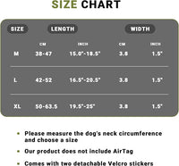 Tactical AirTag Dog Collar Leash Set - Heavy Duty, Adjustable GPS Collar Compatible with Apple AirTag, with Holder & Control Handle for Medium/Large Dogs [ Green, M ]